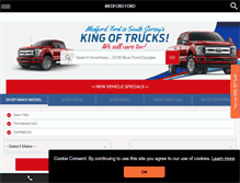 Tablet Screenshot of medfordford.com